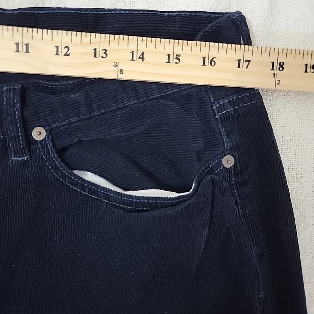 Vintage Ralph Lauren Corduroy Straight Fit Pants Navy Blue Men’s Size 34X34 EUC
